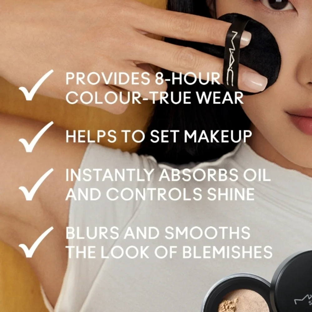 MAC Rosy Pink Studio Fix Pro Set + Blur Weightless Loose Powder